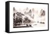 Chinese Landscape Watercolor Painting-baoyan-Framed Stretched Canvas