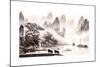 Chinese Landscape Watercolor Painting-baoyan-Mounted Art Print