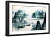 Chinese Landscape Watercolor Painting-baoyan-Framed Art Print