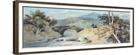 Chinese Landscape with Bridge-George Chinnery-Framed Giclee Print