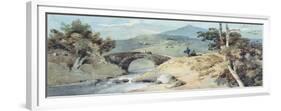 Chinese Landscape with Bridge-George Chinnery-Framed Giclee Print