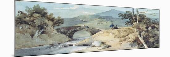 Chinese Landscape with Bridge-George Chinnery-Mounted Giclee Print