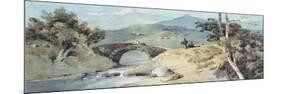 Chinese Landscape with Bridge-George Chinnery-Mounted Giclee Print