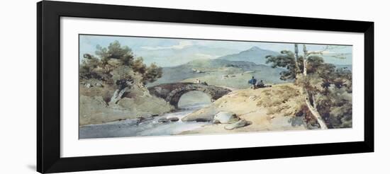 Chinese Landscape with Bridge-George Chinnery-Framed Giclee Print