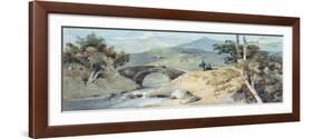 Chinese Landscape with Bridge-George Chinnery-Framed Giclee Print