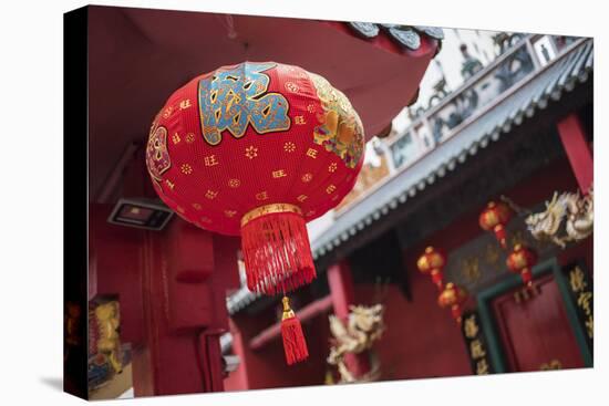 Chinese lanterns at a temple in Chinatown at night, Kuala Lumpur, Malaysia, Southeast Asia, Asia-Matthew Williams-Ellis-Stretched Canvas