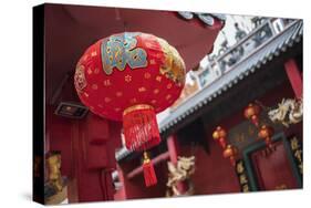 Chinese lanterns at a temple in Chinatown at night, Kuala Lumpur, Malaysia, Southeast Asia, Asia-Matthew Williams-Ellis-Stretched Canvas