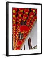 Chinese Lanterns in Red at the Jade Buddha Temple, Shanghai, China-Darrell Gulin-Framed Photographic Print