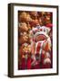 Chinese Lion Decoration at Fa Yuen Street Market, Mongkok, Kowloon, Hong Kong, China, Asia-Ian Trower-Framed Photographic Print