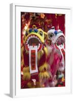 Chinese Lion Decorations at Fa Yuen Street Market, Mongkok, Kowloon, Hong Kong-Ian Trower-Framed Photographic Print