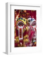 Chinese Lion Decorations at Fa Yuen Street Market, Mongkok, Kowloon, Hong Kong-Ian Trower-Framed Photographic Print