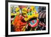 Chinese Lion during Golden Dragon Parede.-bettorodrigues-Framed Photographic Print