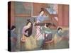 Chinese Lute, Moon Guitar and Table Zither-Chinese School-Stretched Canvas