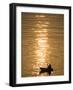 Chinese Man Fishing Along the Yangtze River, Just Upriver of the Three Gorges Dam in China-null-Framed Photographic Print