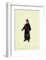 Chinese Mandarin Figure-null-Framed Art Print