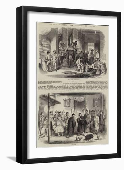Chinese Manners and Customs in Formosa-null-Framed Giclee Print