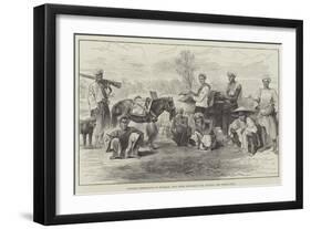 Chinese Merchants in Burmah, Who Were Mistaken for Dacoits and Fired Upon-null-Framed Giclee Print