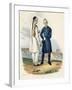 Chinese Merchants in Traditional Dress from Voyage De La Corvette L'Astrolabe-null-Framed Giclee Print