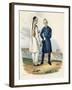 Chinese Merchants in Traditional Dress from Voyage De La Corvette L'Astrolabe-null-Framed Giclee Print