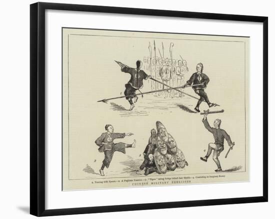 Chinese Military Exercises-null-Framed Giclee Print