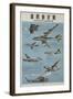 Chinese Military Poster Aircraft Identification Chart, US Aircraft-null-Framed Giclee Print