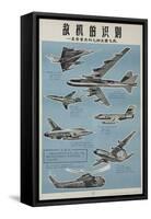 Chinese Military Poster Aircraft Identification Chart, US Aircraft-null-Framed Stretched Canvas