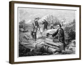 Chinese Miners, California, 19th Century-Gustave Adolphe Chassevent-Bacques-Framed Giclee Print