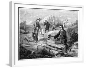 Chinese Miners, California, 19th Century-Gustave Adolphe Chassevent-Bacques-Framed Giclee Print