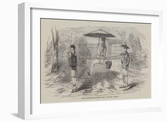 Chinese Mountain Travelling Chair of the Tea Districts-null-Framed Giclee Print