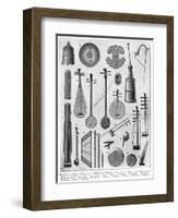 Chinese Musical Instruments-null-Framed Art Print