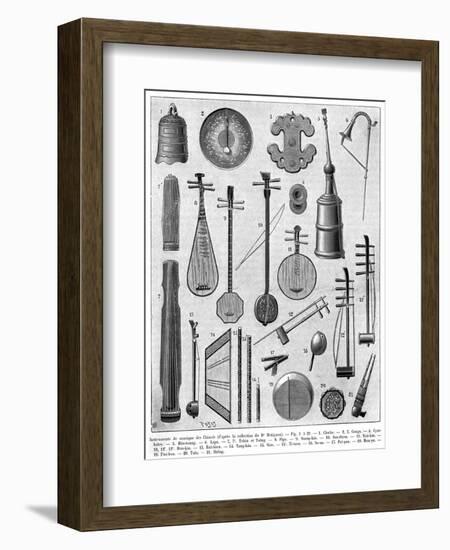 Chinese Musical Instruments-null-Framed Art Print