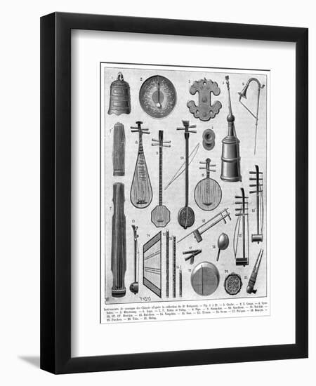 Chinese Musical Instruments-null-Framed Art Print