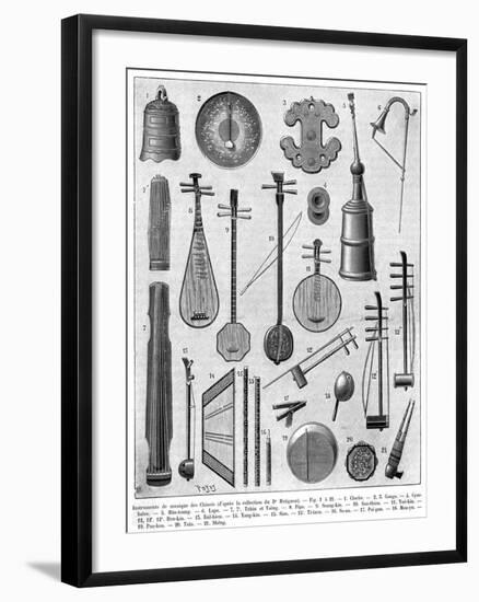 Chinese Musical Instruments-null-Framed Art Print