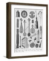 Chinese Musical Instruments-null-Framed Art Print