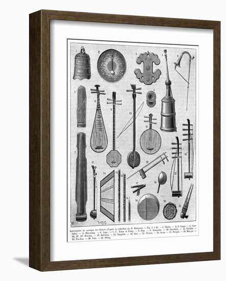 Chinese Musical Instruments-null-Framed Art Print