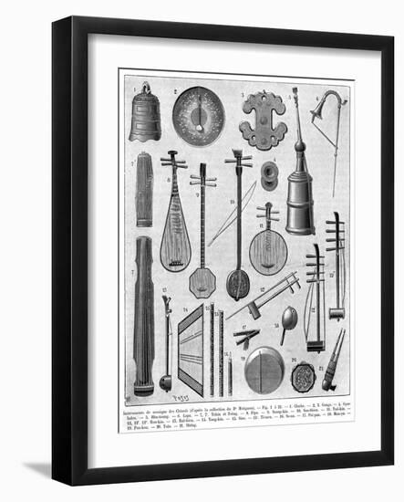 Chinese Musical Instruments-null-Framed Art Print