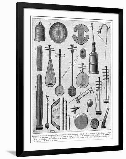 Chinese Musical Instruments-null-Framed Art Print