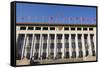 Chinese National Flags on a Government Building Tiananmen Square Beijing China-Christian Kober-Framed Stretched Canvas