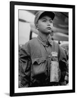 Chinese Nationalist Soldiers Being Evacuated from Burma by a Four Nations Joint Committee-James Burke-Framed Photographic Print