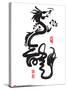 Chinese New Year Calligraphy For The Year Of Dragon-yienkeat-Stretched Canvas