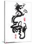 Chinese New Year Calligraphy For The Year Of Dragon-yienkeat-Stretched Canvas