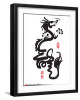 Chinese New Year Calligraphy For The Year Of Dragon-yienkeat-Framed Art Print