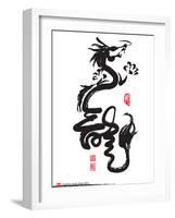 Chinese New Year Calligraphy For The Year Of Dragon-yienkeat-Framed Art Print