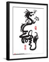 Chinese New Year Calligraphy For The Year Of Dragon-yienkeat-Framed Art Print