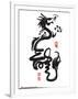 Chinese New Year Calligraphy For The Year Of Dragon-yienkeat-Framed Art Print