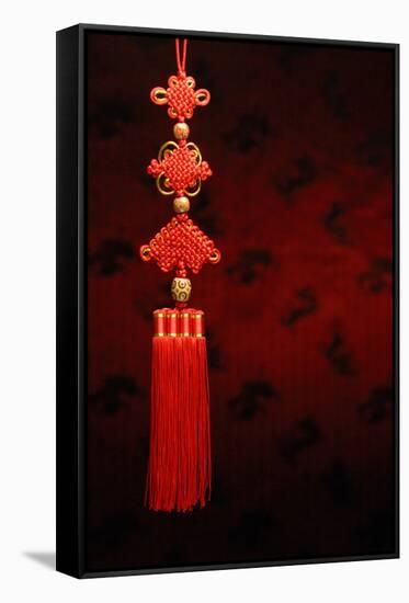Chinese New Year Decoration--Closeup of Chinese Knot.-Sofiaworld-Framed Stretched Canvas