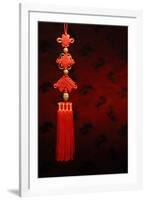 Chinese New Year Decoration--Closeup of Chinese Knot.-Sofiaworld-Framed Photographic Print