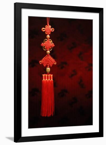 Chinese New Year Decoration--Closeup of Chinese Knot.-Sofiaworld-Framed Photographic Print