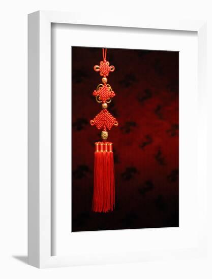 Chinese New Year Decoration--Closeup of Chinese Knot.-Sofiaworld-Framed Photographic Print