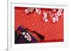 Chinese New Year Ornament on a Festive Background.-Liang Zhang-Framed Photographic Print